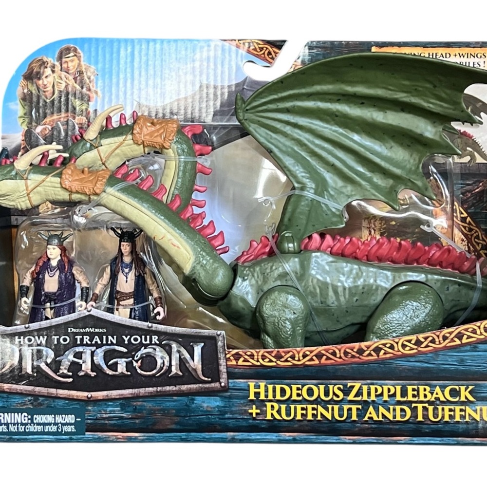How to Train Your Dragon Hideous Zippleback + Ruffnut and Tuffnut